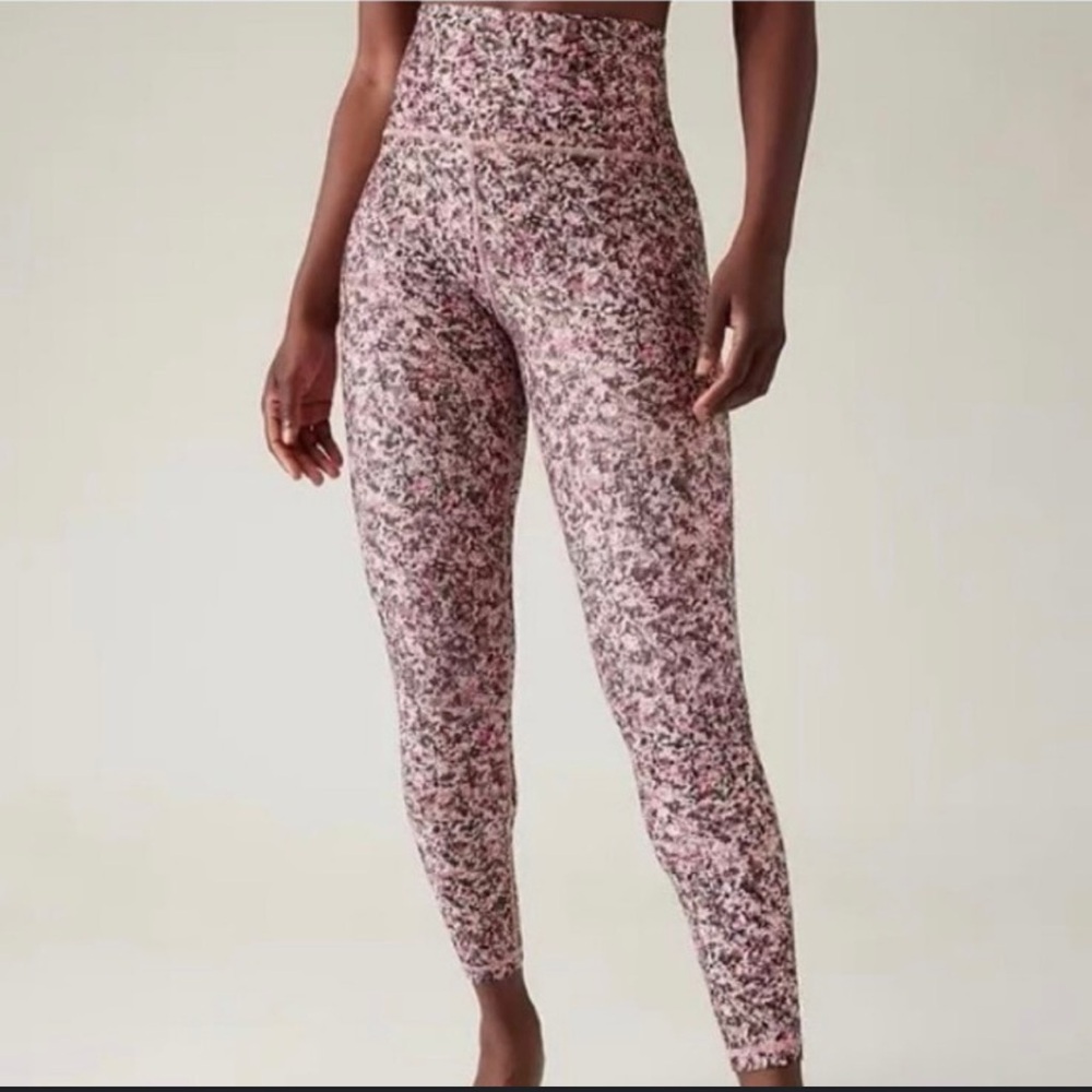 Athleta Elation 7/8 Leggings in multipattern Pink